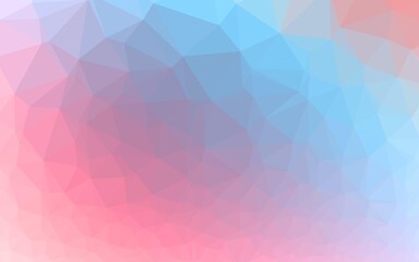 Light Blue, Red vector blurry triangle template.