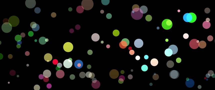 Colorful background with bubbles