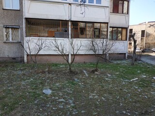 Darnytskyi district, Kyiv city, Ukraine, March 19, 2022. Russian war in Ukraine. After the...