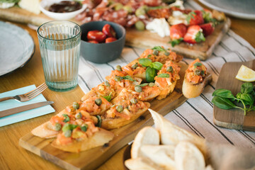 Whole Table of Home-Prepared healthy food