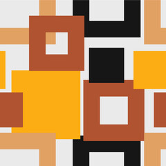 Geometric multicolor seamless pattern, hand drawn illustration