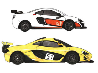 Obraz premium Racing cars