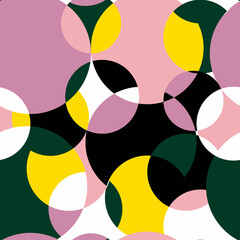 Geometric multicolor seamless pattern, hand drawn illustration