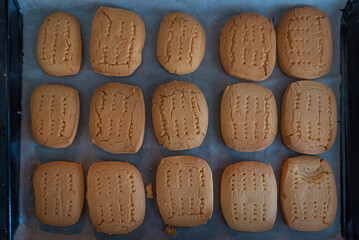 Shortbread making with lots of butter