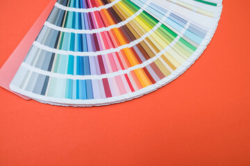 design item paper vinyyl color sapmler isolated