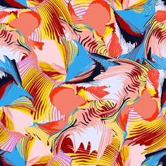 Fototapeta na wymiar ***seamless abstract pattern. Textile pattern, geometric print pattern for textile design and fabrics. Digital Paper, Digital Patterns, Backgrounds, Graphics pattern