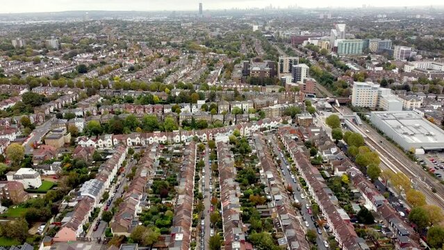 The Avenue and West Ealing from Drayton Green, London, England