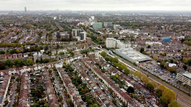 The Avenue and West Ealing from Drayton Green, London, Enlgand