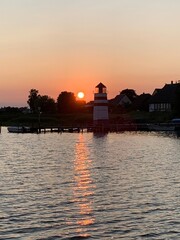 Fototapeta premium Ummanz Sonnenuntergang