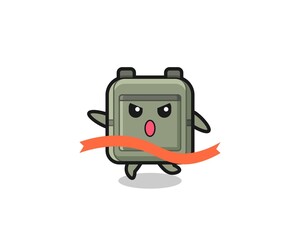 cute school bag illustration is reaching the finish