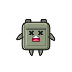 the dead school bag mascot character