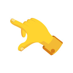 Isolated hand cartoon icon doing a gesture Vector illustration