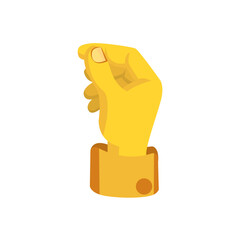 Isolated hand cartoon icon doing a gesture Vector illustration