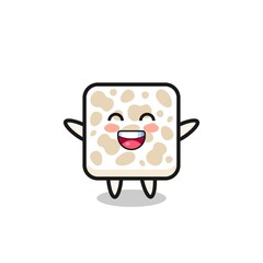 happy baby tempeh cartoon character