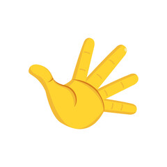 Isolated hand cartoon icon doing a gesture Vector illustration