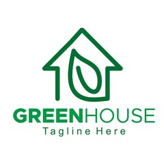 Green house logo