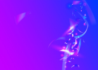 Rainbow Effect. Fantasy Foil. Retro Flyer. Metal Abstract Sunlig