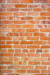 Exterior brick wall texture background.