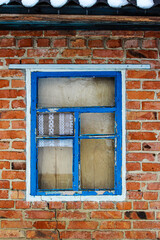 vintage window in a country house