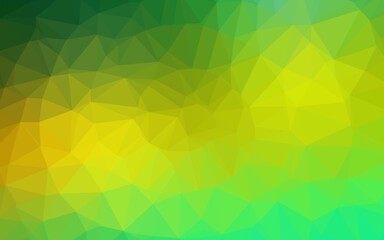 Obraz na płótnie Canvas Light Green, Yellow vector triangle mosaic texture.