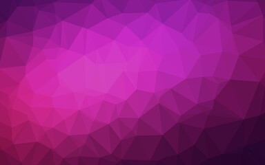 Dark Pink vector polygonal background.