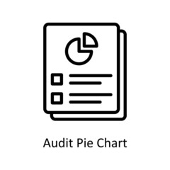 Audit Pie Chart Vector Outline icons for your digital or print projects.