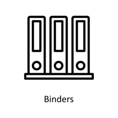 Binders Vector Outline icons for your digital or print projects.