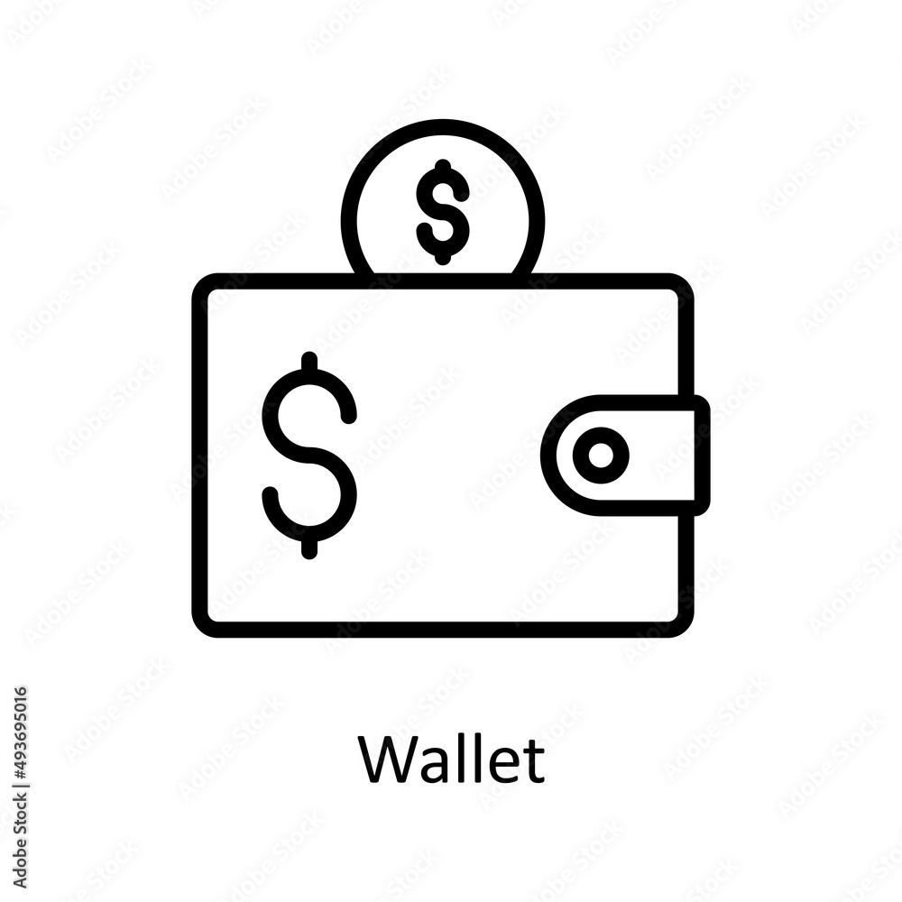 Poster wallet vector outline icons for your digital or print projects.