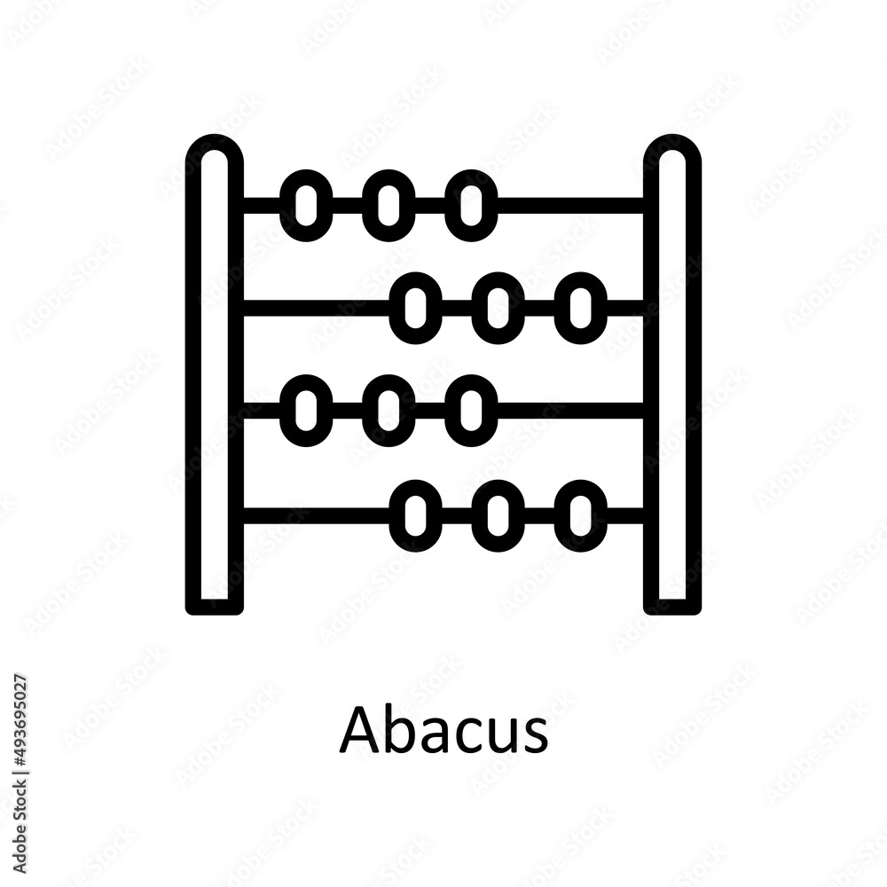 Poster abacus vector outline icons for your digital or print projects.