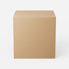 Square card box on a plain background. 3d render.