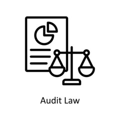 Audit Law Vector Outline icons for your digital or print projects.