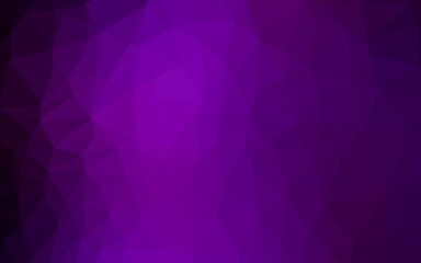 Obraz premium Dark Purple vector abstract polygonal texture.