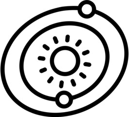 handdrawn solar system