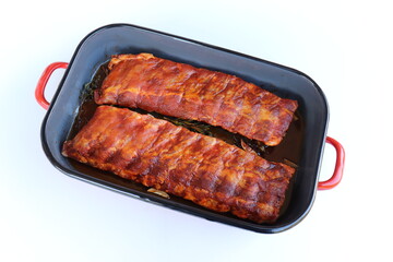 Spareribs aus dem backofen. Schweinerippchen.