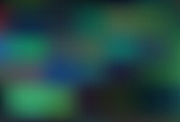 Dark Blue, Green vector blurred shine abstract pattern.