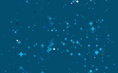 Light BLUE vector layout with bright stars.