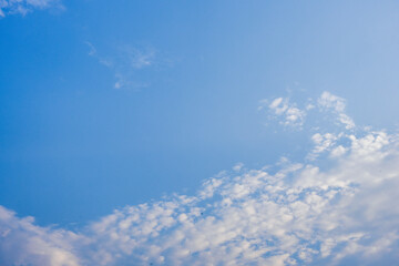 Blue sky with little clouds
