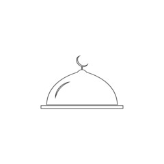 mosque icon logo illustration