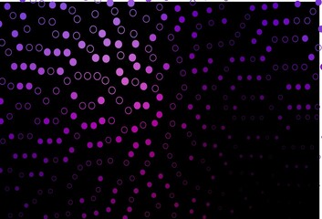 Dark Purple vector cover with spots.