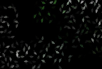 Dark Green vector sketch cover.