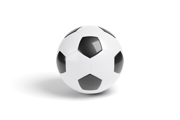 Fototapeta premium Soccer ball isolated on white background. 3d illustration.