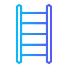 step ladder gradient icon