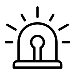 Siren line icon