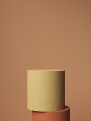 Abstract background, mock up scene with podium geometry shape for product display. 3D rendering