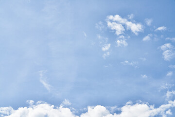 Obraz premium Beatiful blue sky with clouds on a sunny day