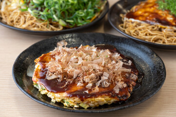 粉もの集合　お好み焼き　タコ焼き　焼きそば