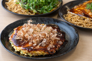 粉もの集合　お好み焼き　タコ焼き　焼きそば