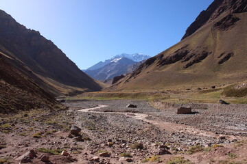 Aconcagua Park trail in Argentina