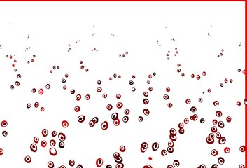 Light Red vector cover with spots.