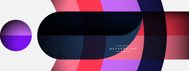 Trendy shapes, color minimal design composition, lines and shadows for wallpaper banner background or landing page